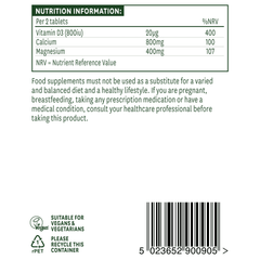 Natures Aid Calcium, Magnesium & Vitamin D3 (Synergistic Formula) 90s