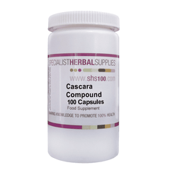 Specialist Herbal Supplies (SHS) Cascara Compound Capsules 100s