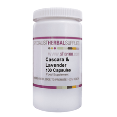 Specialist Herbal Supplies (SHS) Cascara & Lavender Capsules 100s
