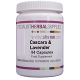 Specialist Herbal Supplies (SHS) Cascara & Lavender Capsules 54s