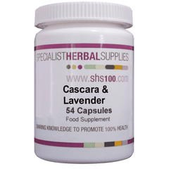 Specialist Herbal Supplies (SHS) Cascara & Lavender Capsules 54s
