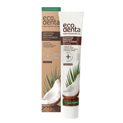 Ecodenta Certified Organic Anti-Plaque Toothpaste Coconut Oil Fluoride Free 75ml
