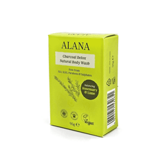 Alana Charcoal Detox Natural Body Wash Balancing Rosemary & Lime (Bar) 95g