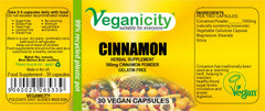 Veganicity Cinnamon 500mg