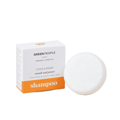 Green People Citrus & Ginger Smooth and Protect Shampoo Bar 50g