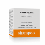 Green People Citrus & Ginger Smooth and Protect Shampoo Bar 50g