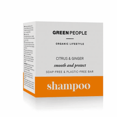 Green People Citrus & Ginger Smooth and Protect Shampoo Bar 50g