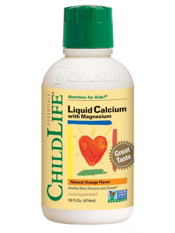 ChildLife Essential Liquid Calcium with Magnesium Natural Orange Flavour 474ml