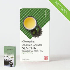 Clearspring Organic Japanese Sencha Traditional Green Tea (Sachets) 20's