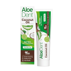 Aloe Dent Coconut Oil Aloe Vera Gel Toothpaste Fluoride Free 100ml