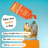 Zooki Collagen Liquid Sachet Mango Peach Flavour Super Strength 11,000mg 1 x 18.5ml Sachet SINGLE
