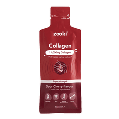 Zooki Collagen Liquid Sachet Sour Cherry Flavour Super Strength 11,000mg 18.5ml SINGLE