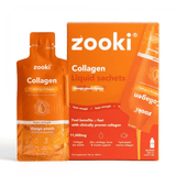 Zooki Collagen Liquid Sachets Mango Peach Flavour Super Strength 11,000mg 14x18.5ml Sachets CASE