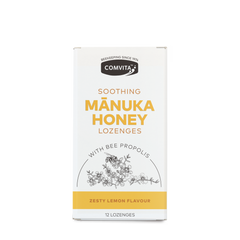Comvita Soothing Manuka Honey Lozenges with Bee Propolis & Zesty Lemon Flavour 12's