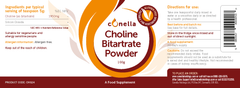 Conella Choline Bitartrate Powder 100g
