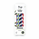 Cheeky Panda  Eco Friendly Bamboo Paper Straws 100 Pack (Multi Coloured)