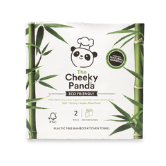Cheeky Panda  Eco Friendly Plastic Free Bamboo Kitchen Towel 2 Rolls