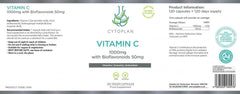 Cytoplan Vitamin C 1000mg with Bioflavanoids 50mg 120's