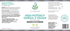 Cytoplan High Potency Omega 3 Vegan 60s