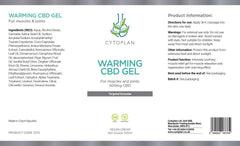 Cytoplan Warming CBD Gel 500mg CBD 100ml