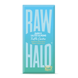 Raw Halo Dark & Salted Almond Truffle Centres Organic Chocolate Vegan 90g