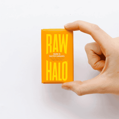 Raw Halo Dark & Salted Caramel Organic Chocolate Vegan 22g