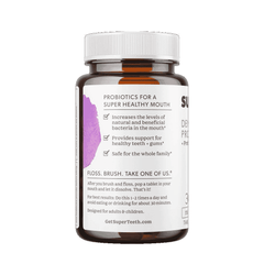 Superteeth Dental Probiotic + Prebiotic Mint 60s