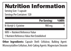 Designs For Health N Acetyl Cysteine 120's