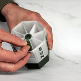 Lifestyle Vitamins Weekly Rotating Pill Dispenser with Box and Lid – Forest Green