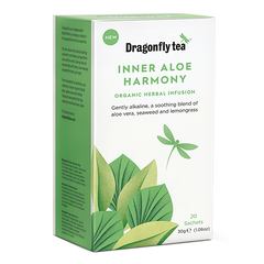 Dragonfly Tea Inner Aloe Harmony Organic Herbal Infusion 20 Sachets