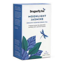 Dragonfly Tea Moonlight Jasmine Organic Scented Green Tea 20 Sachets