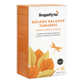 Dragonfly Tea Golden Balance Turmeric Organic Herbal Infusion 20 Sachets