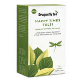 Dragonfly Tea Happy Times Tulsi Organic Herbal Infusion 20 Sachets
