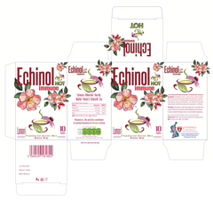Echinol Hot Immune Powdered Drink Mix Lemon Flavoured with Rosehip 10's