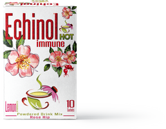 Echinol Hot Immune Powdered Drink Mix Lemon Flavoured with Rosehip 10's