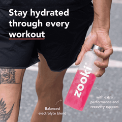 Zooki Electrolytes+ Exercise and Recover Cherry Flavour 7 Sachets