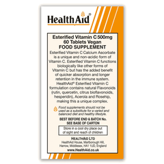 Health Aid Esterified Vitamin C 500mg 60s