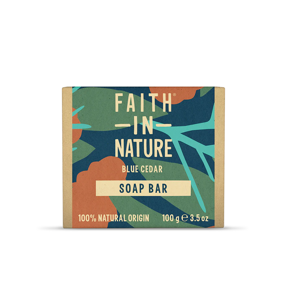 Faith In Nature Blue Cedar Soap Bar 100g