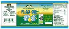 FMD Certified Organic Flax Oil 250ml