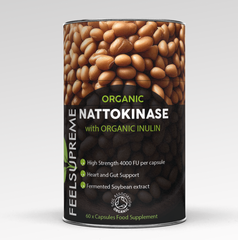 Feel Supreme Organic Nattokinase with Organic Inulin 60s
