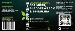 Feel Supreme Sea Moss, Bladderwrack & Spirulina 90's