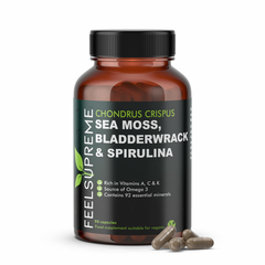Feel Supreme Sea Moss, Bladderwrack & Spirulina 90's
