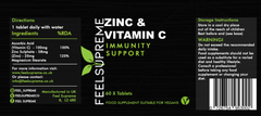 Feel Supreme Zinc & Vitamin C 60's