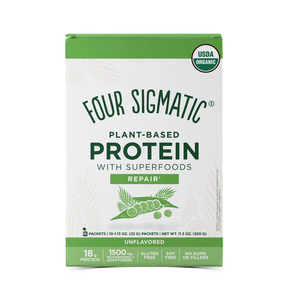 Four Sigmatic Plant-Based Protein With Superfoods Repair Unflavoured 10 x 32g Packets