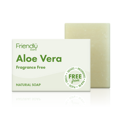 Friendly Soap Aloe Vera Fragrance Free Natural Soap 95g