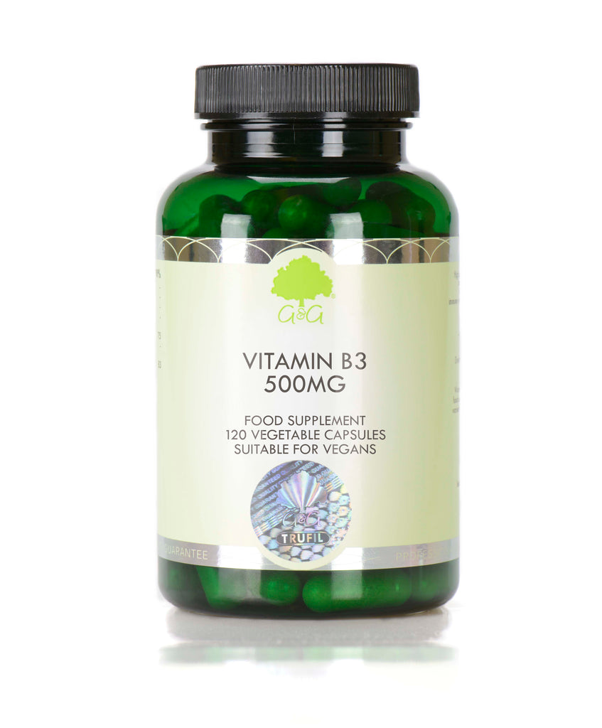 G&G Vitamins Vitamin B3 500mg 120's
