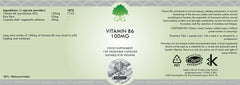 G&G Vitamins Vitamin B6 100mg (Pyridoxine HCL) 120's