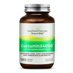 Good Health Naturally CurcuminX4000 With Fenugreek Seed Extract 180's