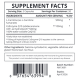 Good Health Naturally L-Carnitine Plus CoQ10 60's