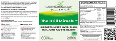 Good Health Naturally The Krill Miracle SOFTGELS 60's